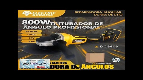 Electric Goddess DCG406 125MM Angle Grinder Brushless ferramentas esmerilhadeira Review