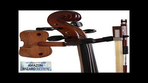 Violin Wall Mount Violin Hanger with Bow Hook Home & Studio Rosewood Review