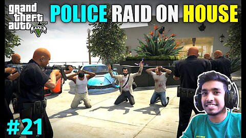 POLICE RAID ON MICHAEL_S NEW HOUSE _ GTA V GAMEPLAY _21