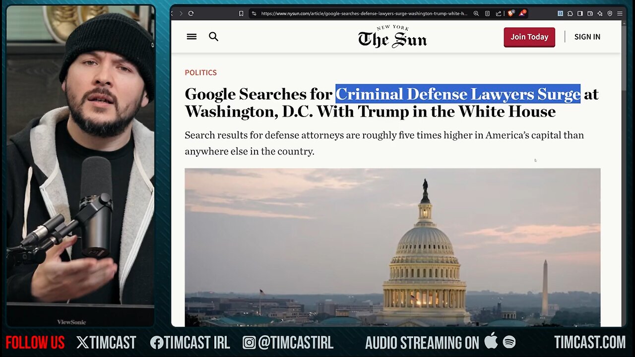 Democrats PANIC, Searches For CRIMINAL Lawyers SKYROCKETING In DC As Elon & Trump EXPOSE Mass Fraud