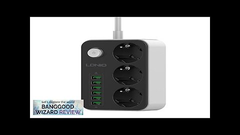 LDNIO SE3631 European Standard Power Strip 3 Outlets with 6 Auto-id USB Review