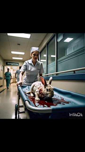 bounded rabbit saved by rescue doctor