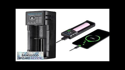 Astrolux® MC01 2 in1 USB Charging Mini Battery Charger Portable Mobile Phone Review