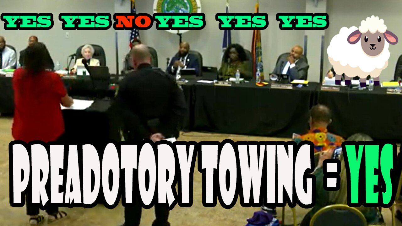 Learn which members of the City Council APPROVE of PREDATORY TOWING and excessive towing fees