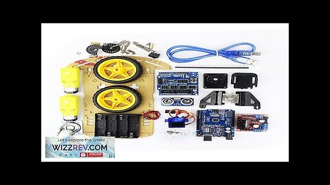 Avoidance Tracking Motor Smart Robot Car Chassis Kit Speed Encoder Battery Box Review