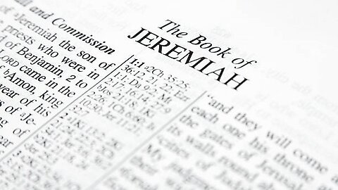 Saturday Bible Study: Jeremiah Chapter 2