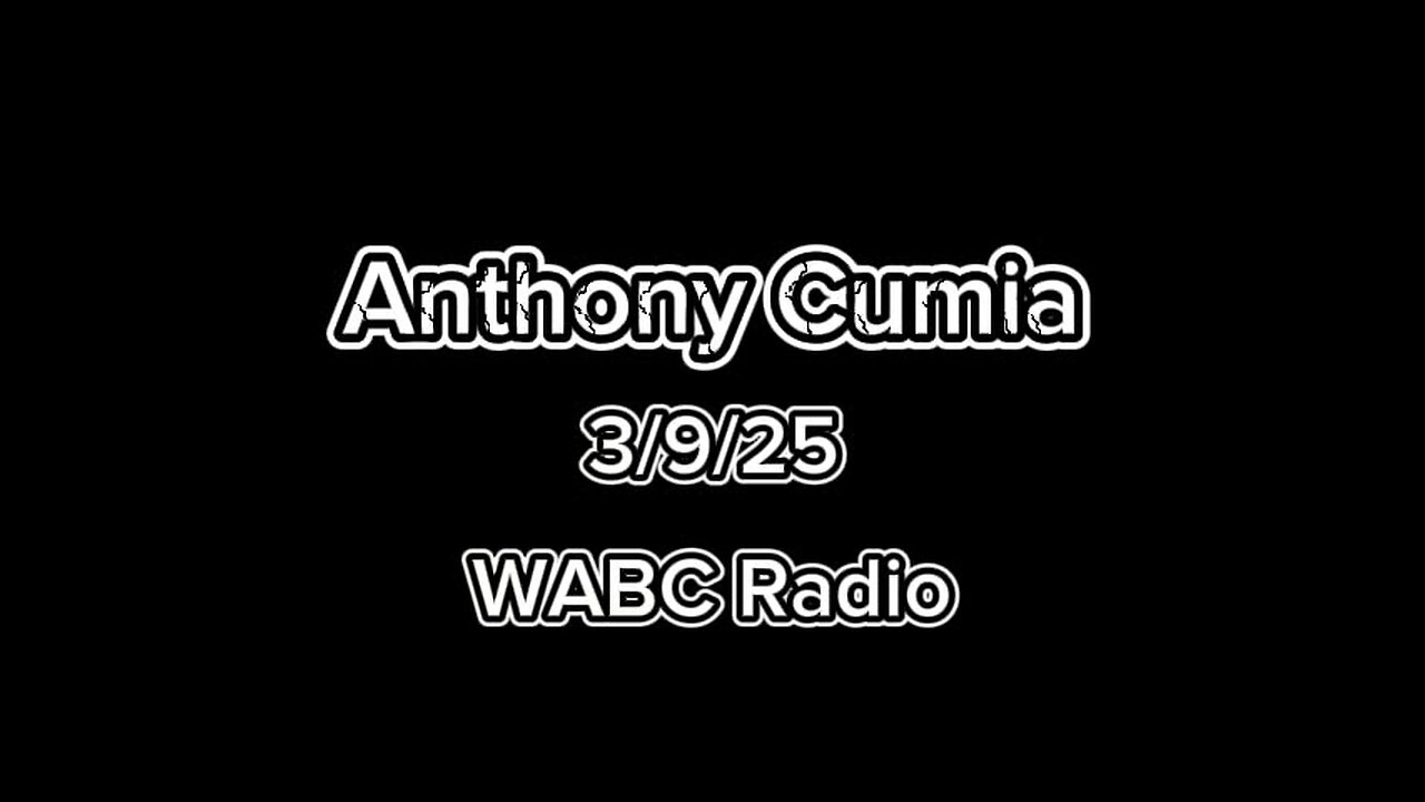 Anthony Cumia: 1st WABC Radio show (supercut) - 3/9/25