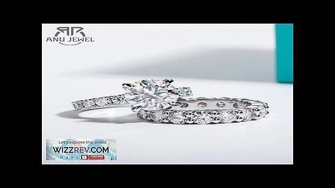 AnuJewel 3.5ct Main Stone D Color Moissanite Diamond Engagement Eternity Band 925 Review