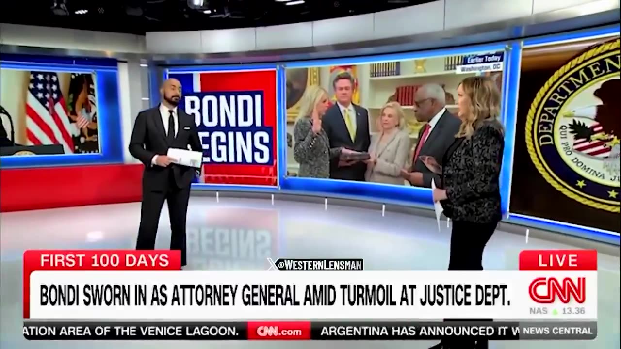 CNN reporting on AG Pam Bondi’s efforts to take on “politicized justice"