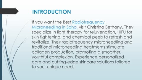 Best Radiofrequency Microneedling in Soho
