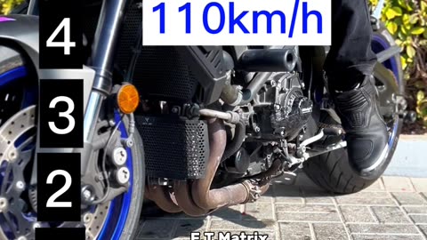 Maximum Speed for each gear on a Yamaha MT-10