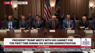 WATCH| President Trump Participates in First Cabinet Meeting - 2/26/25