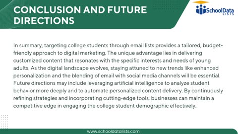 Why College Student Email Lists Are Essential for Digital Campaigns