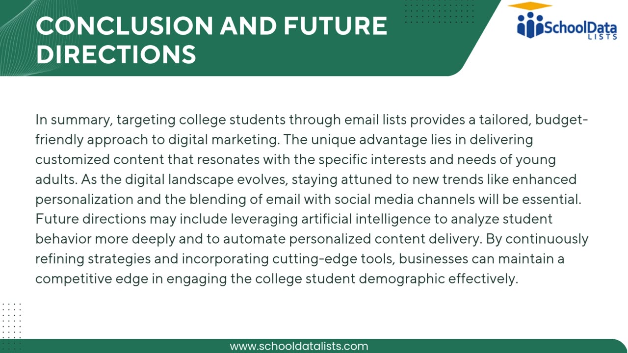 Why College Student Email Lists Are Essential for Digital Campaigns