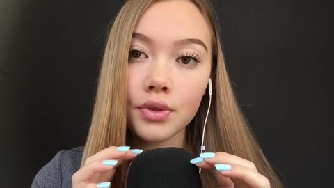 ASMR_ MOUTH SOUNDS WITH MIC SCRATCHING