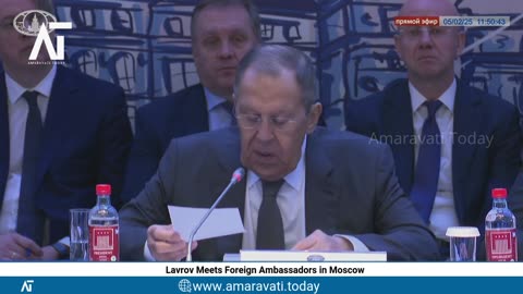 Lavrov Meets Foreign Ambassadors in Moscow | Amaravati Today