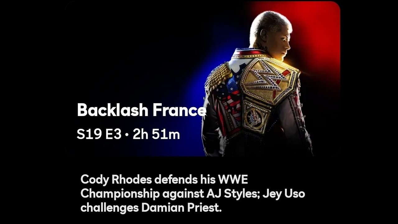 WWE Backlash 2024