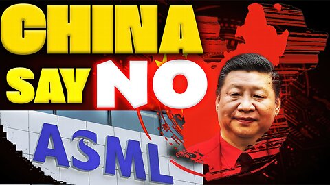 ASML'S GAMBLE! China Say NO To Outdated EUV Machines.....