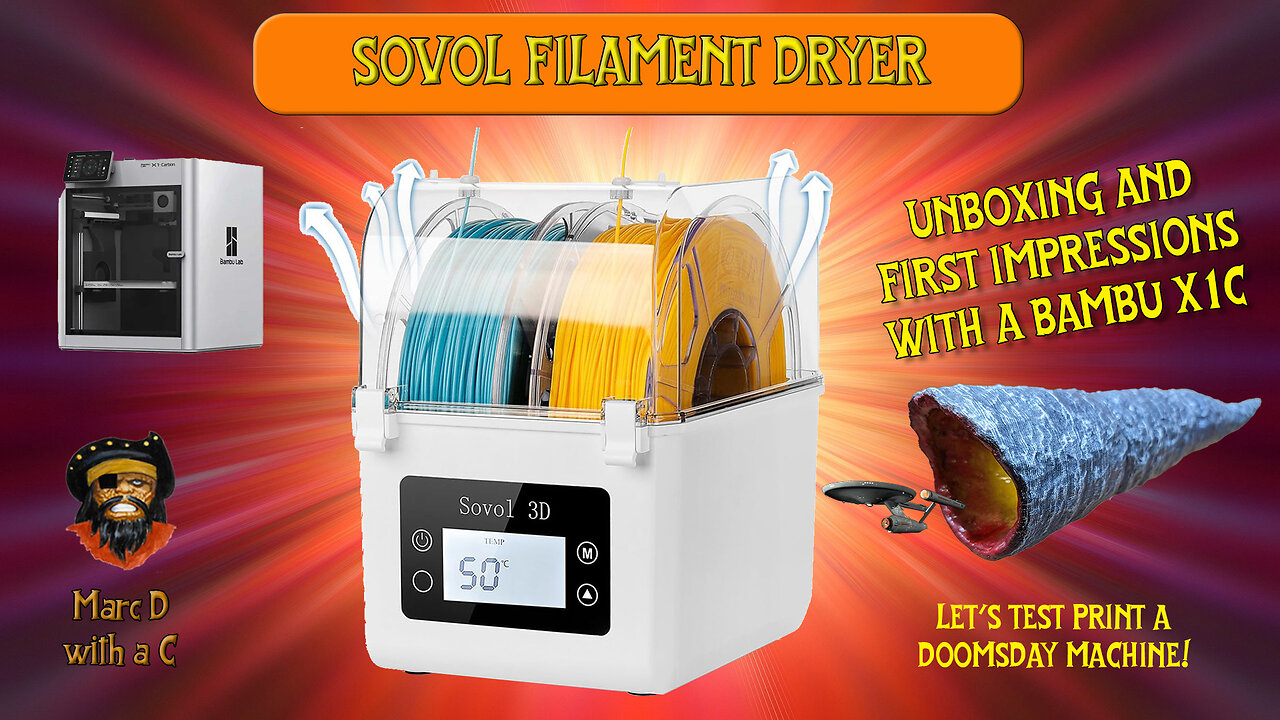 Solvol Filament Dryer Unboxing and First Impressions with a Bambu X1C