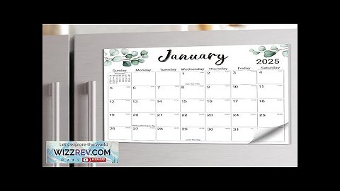 Aesthetic 2025 Magnetic Calendar for Refrigerator Fridge Calendar Magnet Runs Until June Review