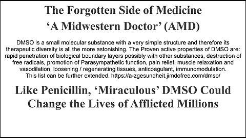 Like Penicillin, ‘Miraculous’ DMSO Could Change the Lives of Afflicted Millions