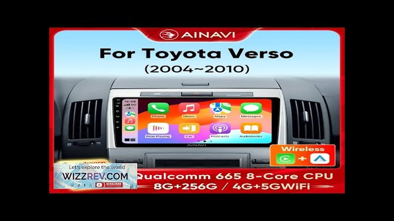 Ainavi Car Radio For Toyota Corolla Verso 2004-2016 EZ Multimedia Video Android Review