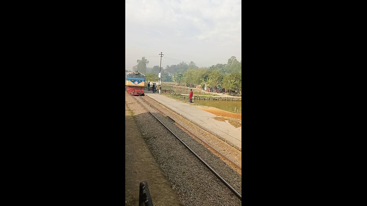 Train traffic scene