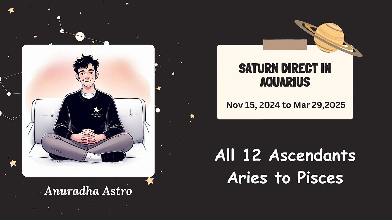 Saturn direct Nov 2024 to March 2025