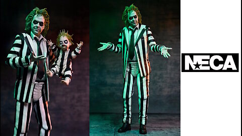 Beetlejuice Beetlejuice - "Striped Suit" 7" Action Figure [Neca]