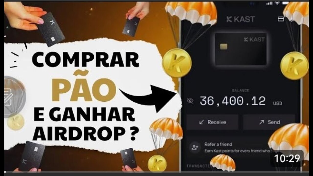 Usar Cryptomoedas Sem Pagar Imposto e Ainda Ganhar Airdrop Cartão Kast Finance É lua