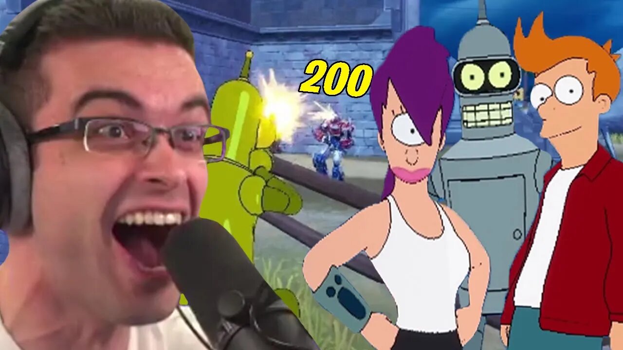 Nick Eh 30 Reacts To The Futurama Update In Fortnite! (New Weapons, Characters & More!)