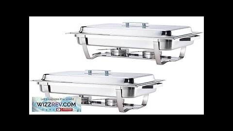 Warmounts 8QT 2 Pack Grid Pans Rectangle Chafing Dish Food-Grade Stainless Steel Review