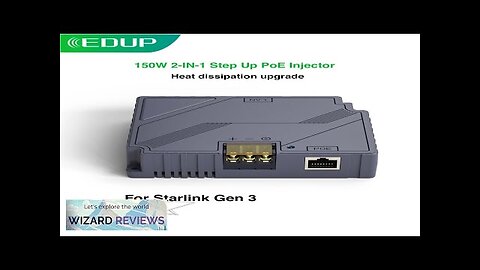 EDUP 2 in 1 Starlink Gen 3 GigE PoE Injector 150W Review