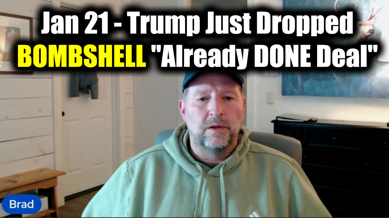 Trump Just Dropped BOMBSHELL "Already DONE Deal" - Brad Barton SHOCKING 1.21.25