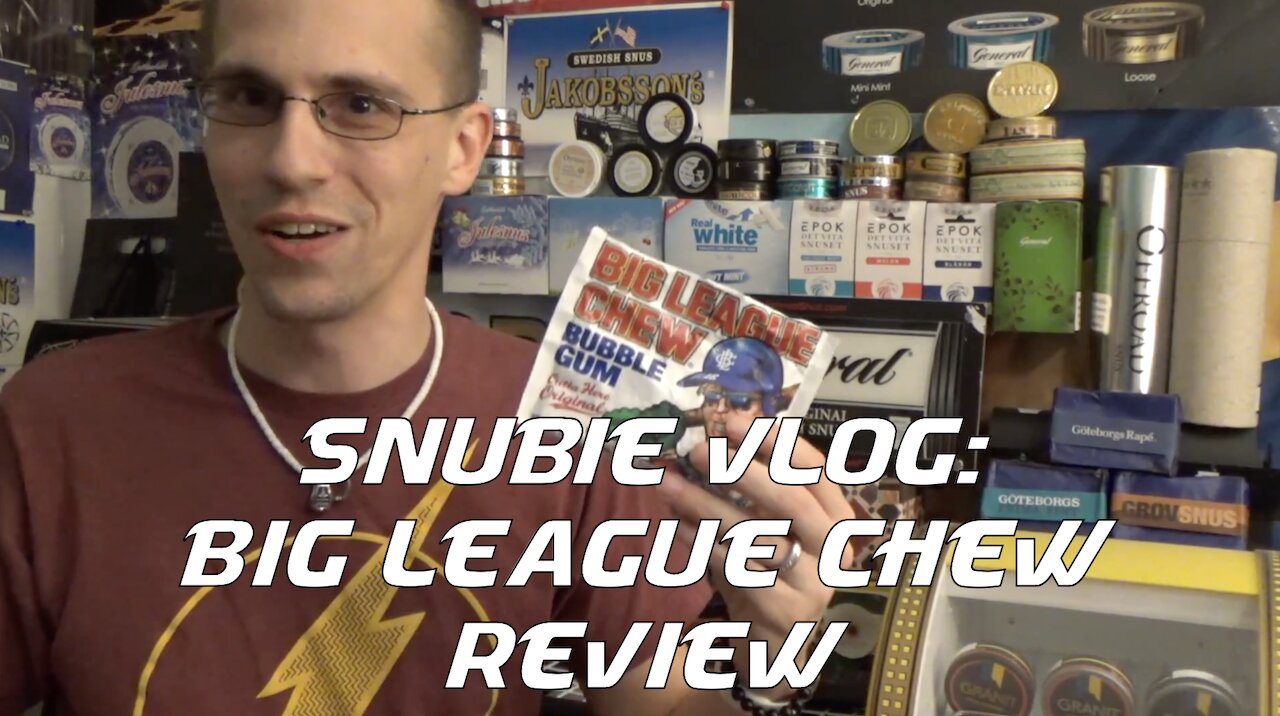 Snubie Vlog: Big League Chew (Pink Bubble Gum) Review (2018)