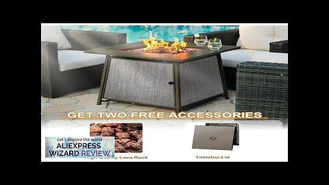 Gas FirePit Table 28 Inch Propane Fire Pit Table 50000 BTU Review