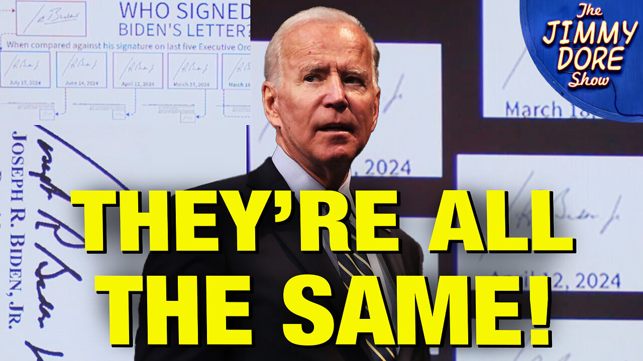 Biden Wasn’t Signing His Own Orders❗Watchdog Group | Jimmy Dore
