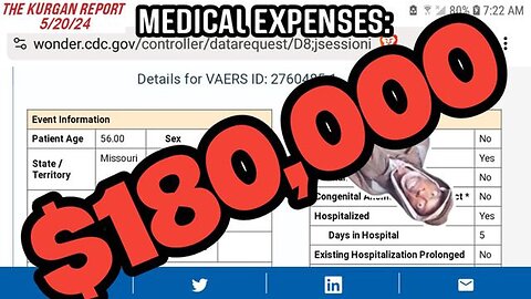 VAERS: 56YR OLD FEM. FINDS OUT DIAGNOSING CARDIOMYOPATHY IS EXPENSIVE! WHO KNEW?