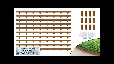 VEVOR Steel Landscape Edging 10-pack Steel Garden Edging Borders 39.6" L x Review