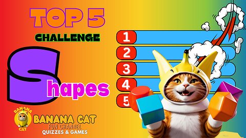 Shapes Top 5 Challenge 🌈❤️▶️ Guess the Shape Activity! 🔷🔺🔴