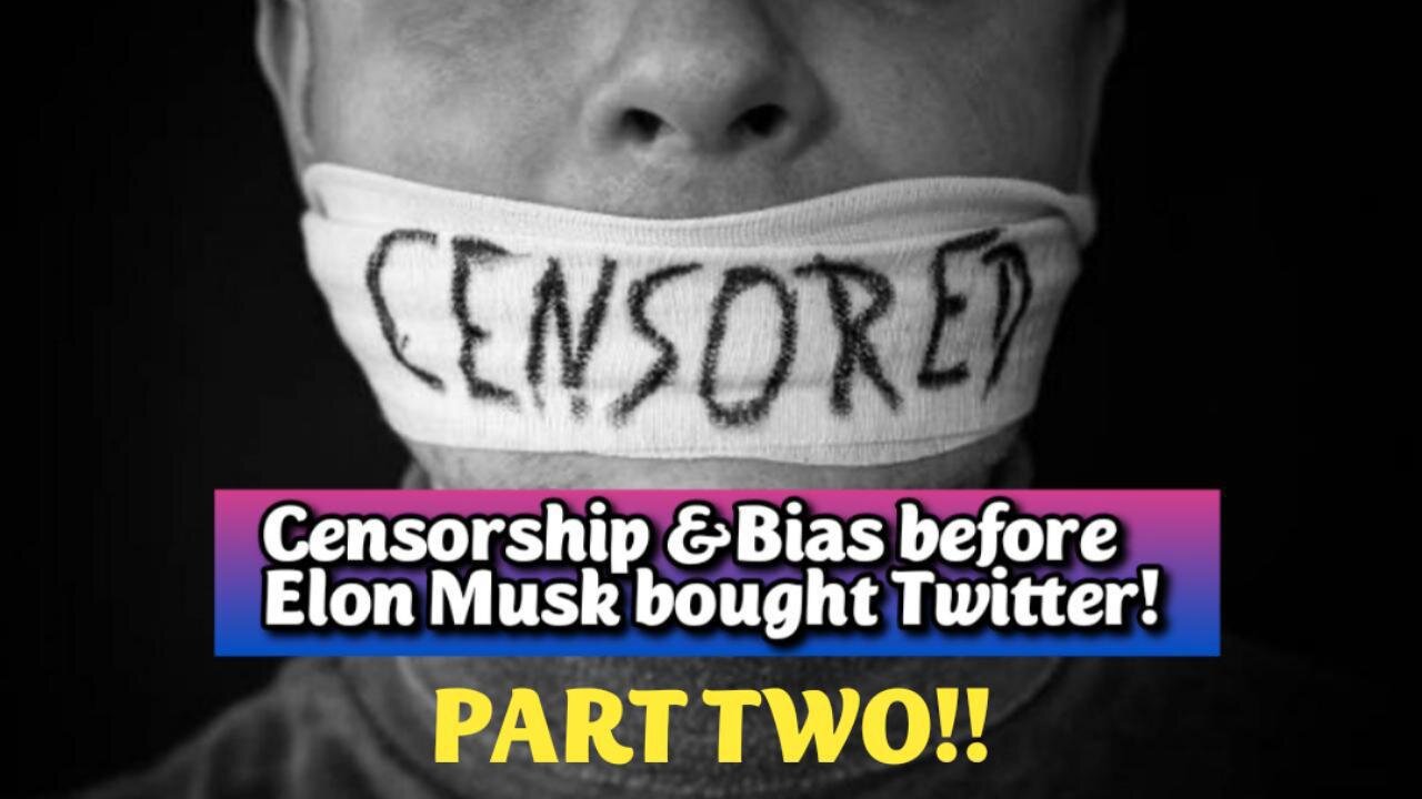 LIVE! Thu-Mar.27,-25 8p ET! PART2 Censorship and Bias before Elon Musk bought Twitter/X. We expose the behavior as Zuckerberg is ramping up his own version now.