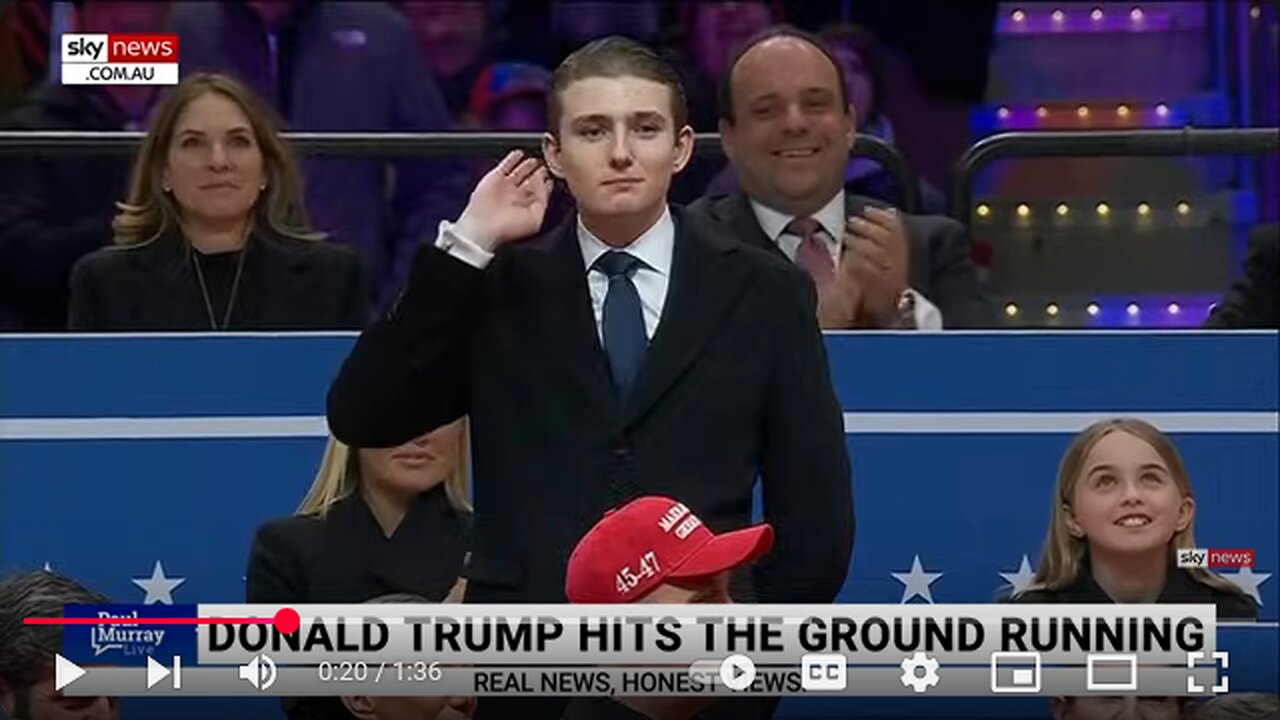 ‘Barron’s a boss’ Trump’s son receives praise--steals the show at presidential inauguration