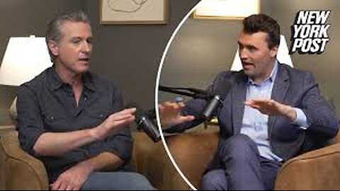 Gavin Newsom & Charlie Kirk-No Holds Barred-Complete Interview Mar 6 2025