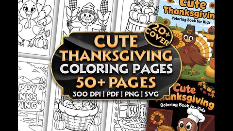 Cute-Thanksgiving-Coloring-Pages-Bundle-for kids 2025