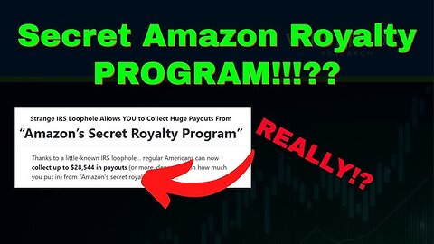 Amazon Secret Royalty Program Review - Is this Legit?