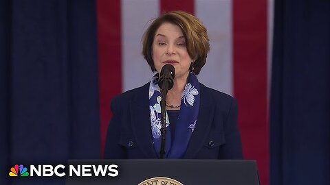 Klobuchar calls for unity amid 'hot mess of division' in inauguration speech