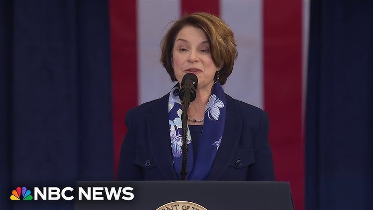 Klobuchar calls for unity amid 'hot mess of division' in inauguration speech