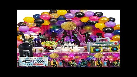 95 Pcs 70s Party Decorations Disco Party Balloons Decoration 70's Party Bundle Review