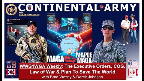 The CONTINENTAL ARMY & MG Vallely's Op'n Sinaloa! WWG1WGA to crush [DS] w/Derek Johnson, Brad Wozny