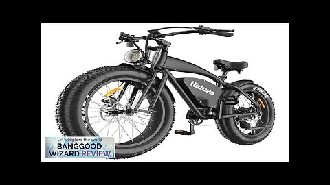 USA Direc Hidoes IE-B3 Electric Bike 48V 17.5AH Battery 1200W Motor 26*4.0inch Review